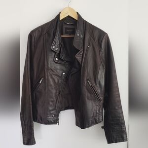 Vintage Laundry by Shelli Segal genuine leather moto jacket